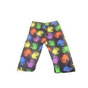 Colorful‎ Unisex Kids Handprint Patterned Pants 6/7